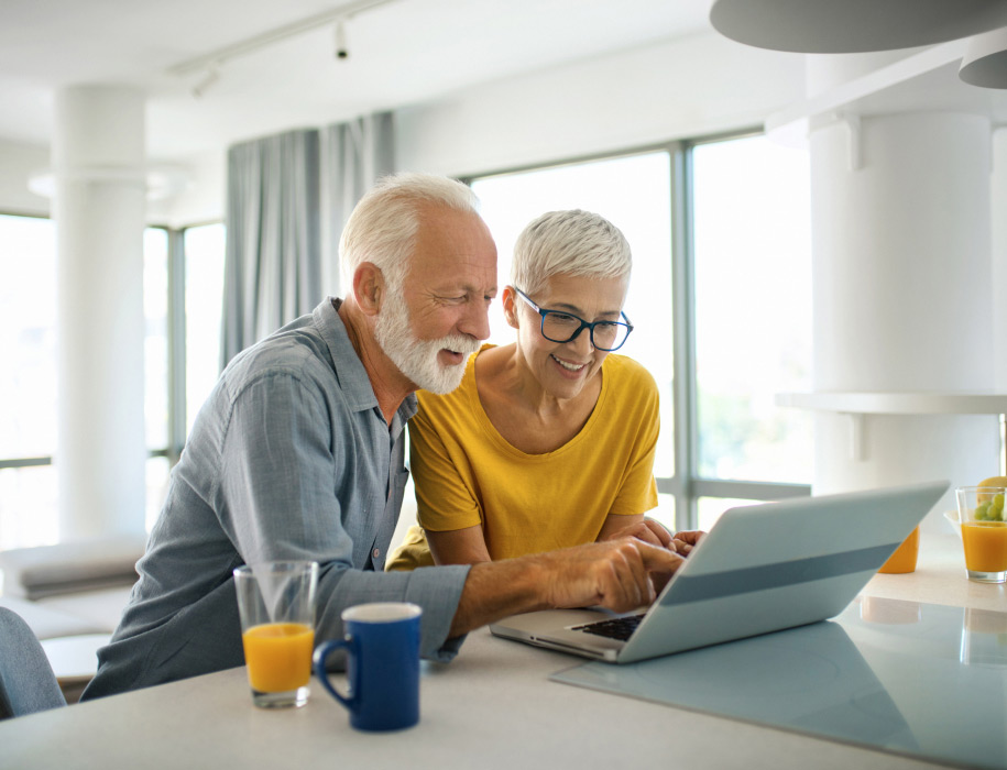 couple at computer